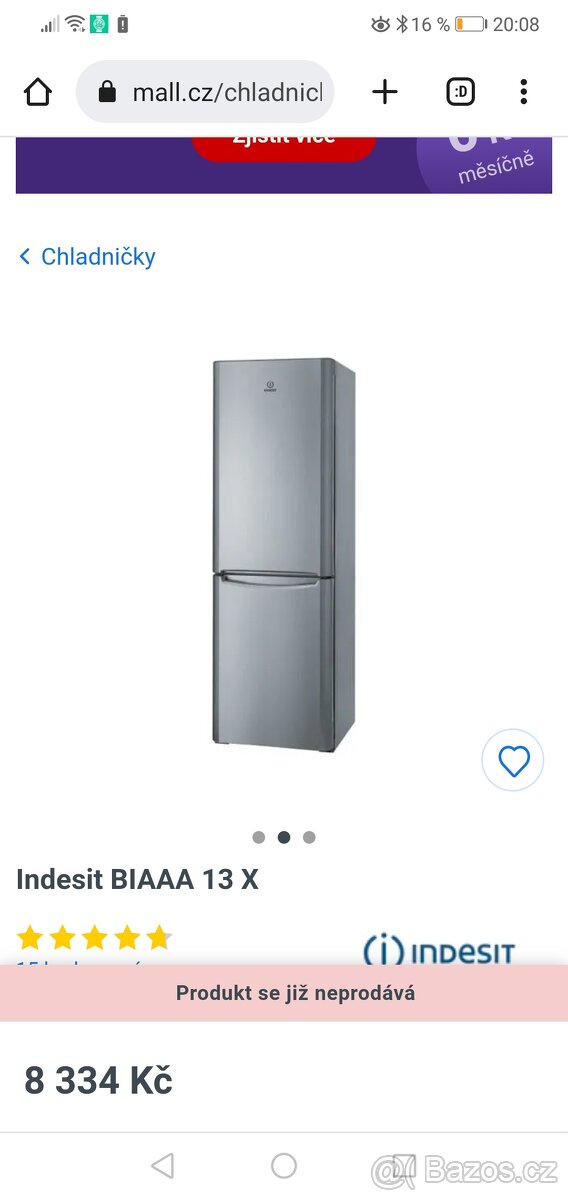 Lednice Indesit - 2