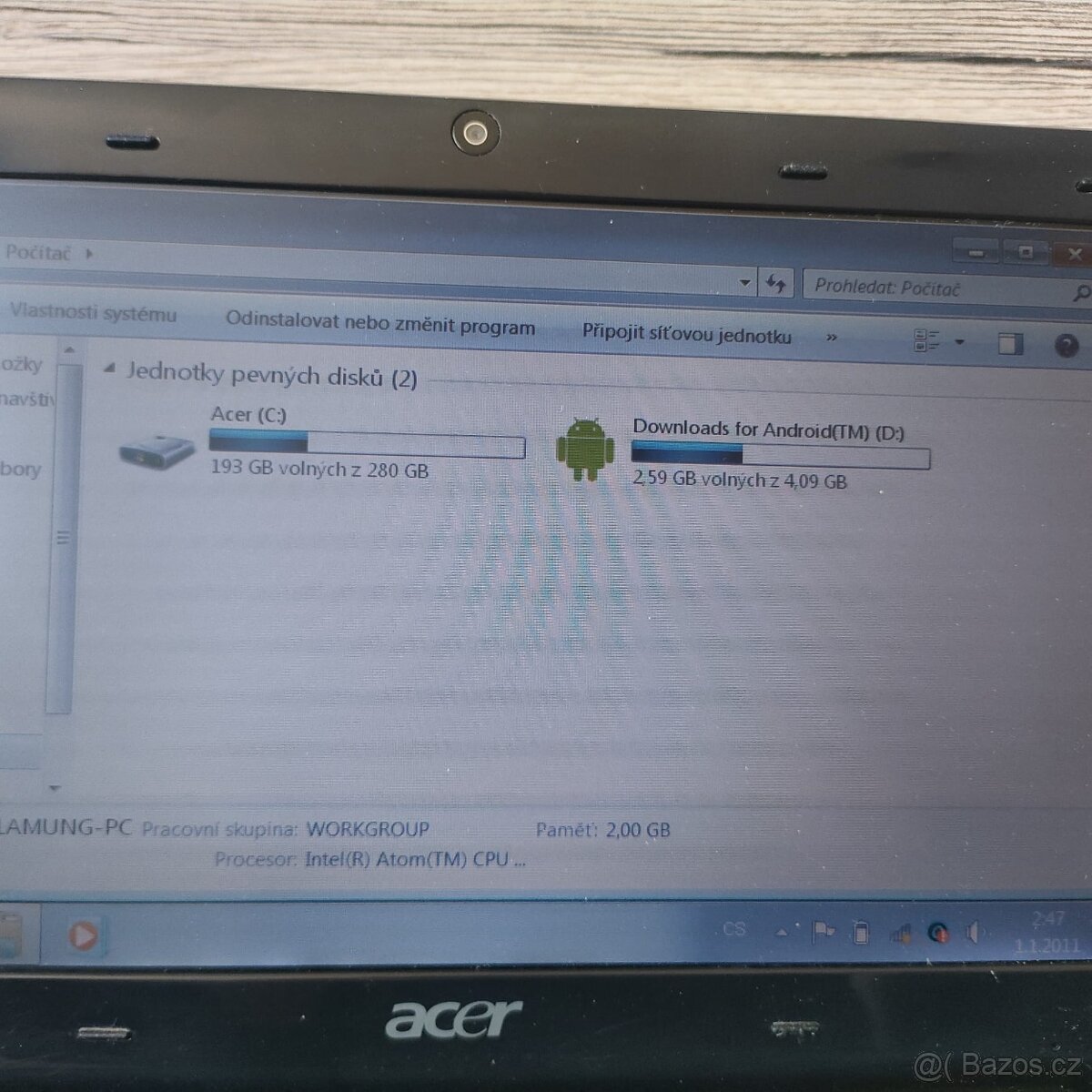 Acer Aspire one- 10,1"/ Intel Atom/ 320GB HDD/ 2GB RAM/ Win - 2