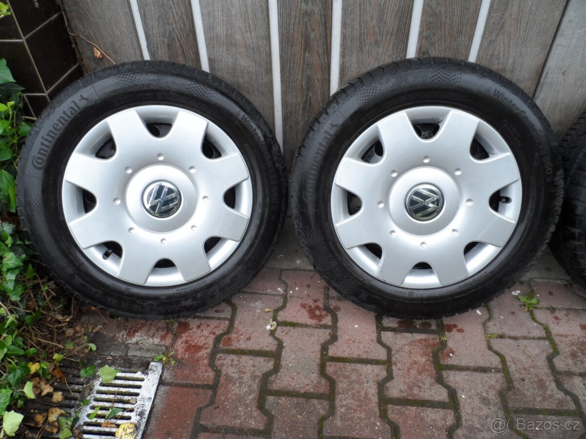 Komplet Zimní Sada Dunlop +Poklice205/60/16 ET 46 5X112 - 2