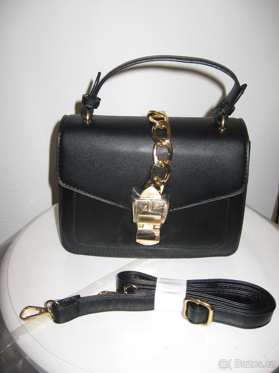 LUXUSNI NOVA KABELKA - ŽLUTE KOVANI- RUŽOVA MAŠLE - 2