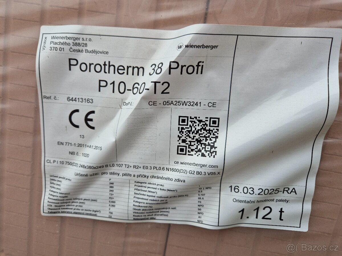 Cihly Porotherm 38 Profi - 2