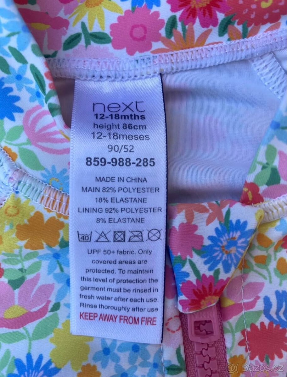 Kvalitní dětské plavky na holčičku vel.86 - 2
