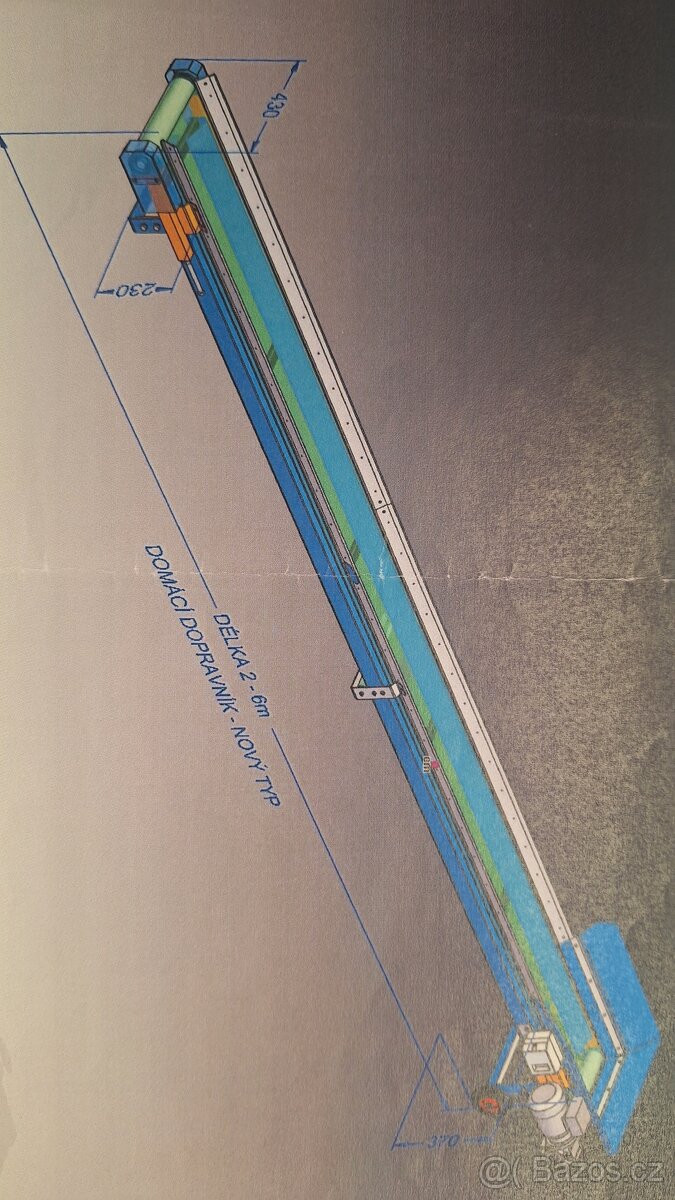 Pásový dopravník 6150 cm. - 2