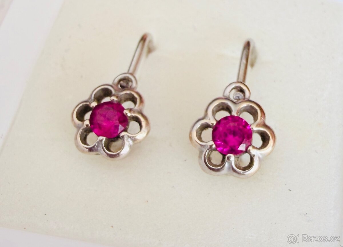 Dětské náušnice z bílého zlata Cutie - 2