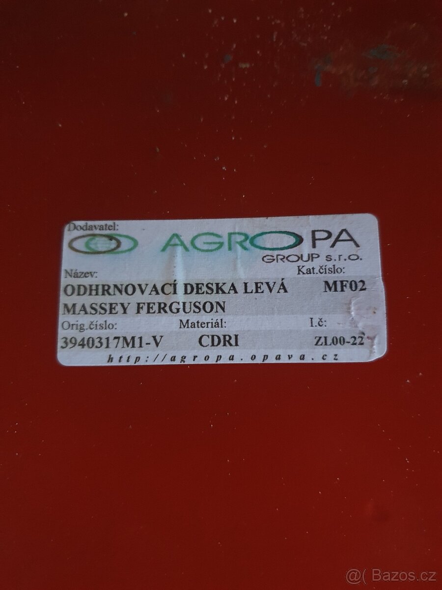 Odhrnovačka MASSEY FERGUSON - 2