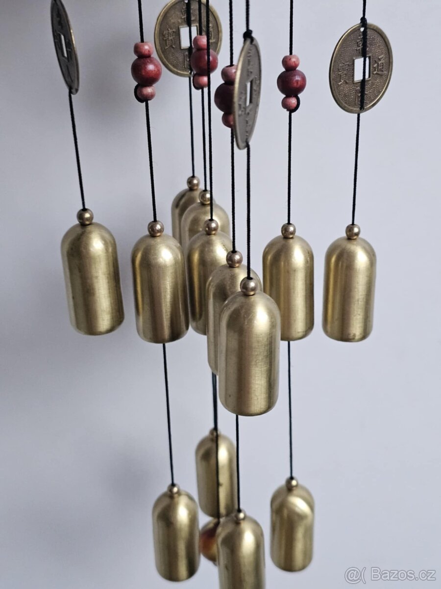 Krásná zvonkohra s mincemi pro štěstí - 2