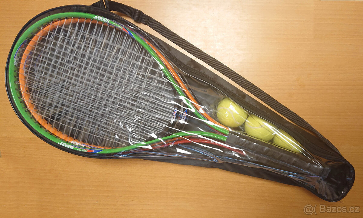 Tenisový set 4x raketa 3x míček pouzdro - nový , nepoužitý - 2