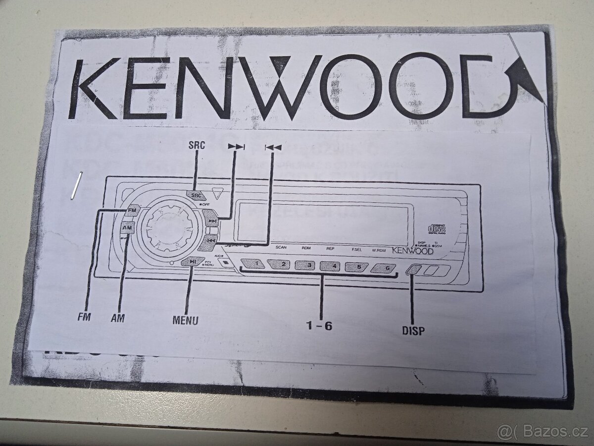 ND autoradio Kenwood KDC-6024GY - koupím - 2