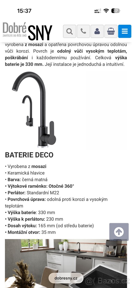 Kuchyňská baterie - 2