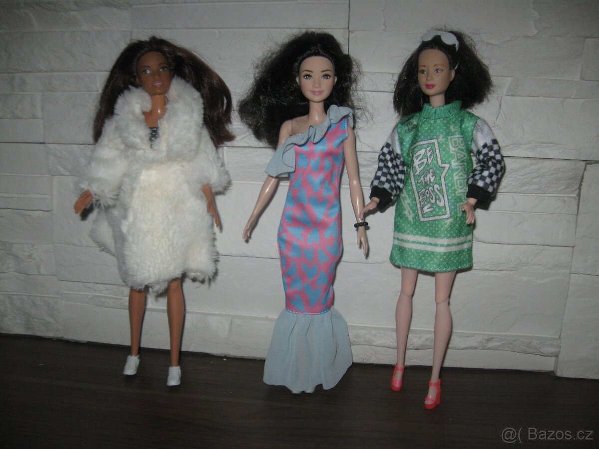 D sada 3ks oblečků na Barbie: šaty - 2