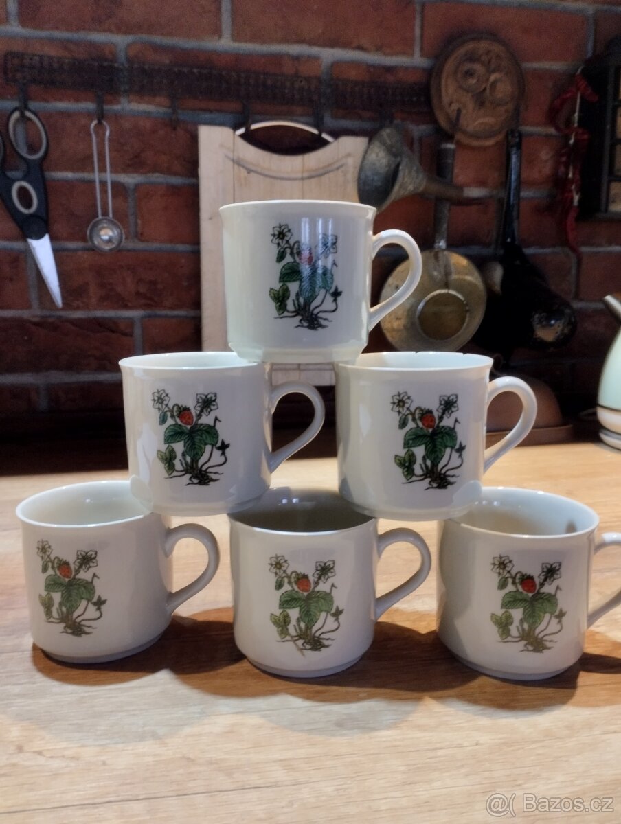 Retro české hrnečky Která vitral - 2