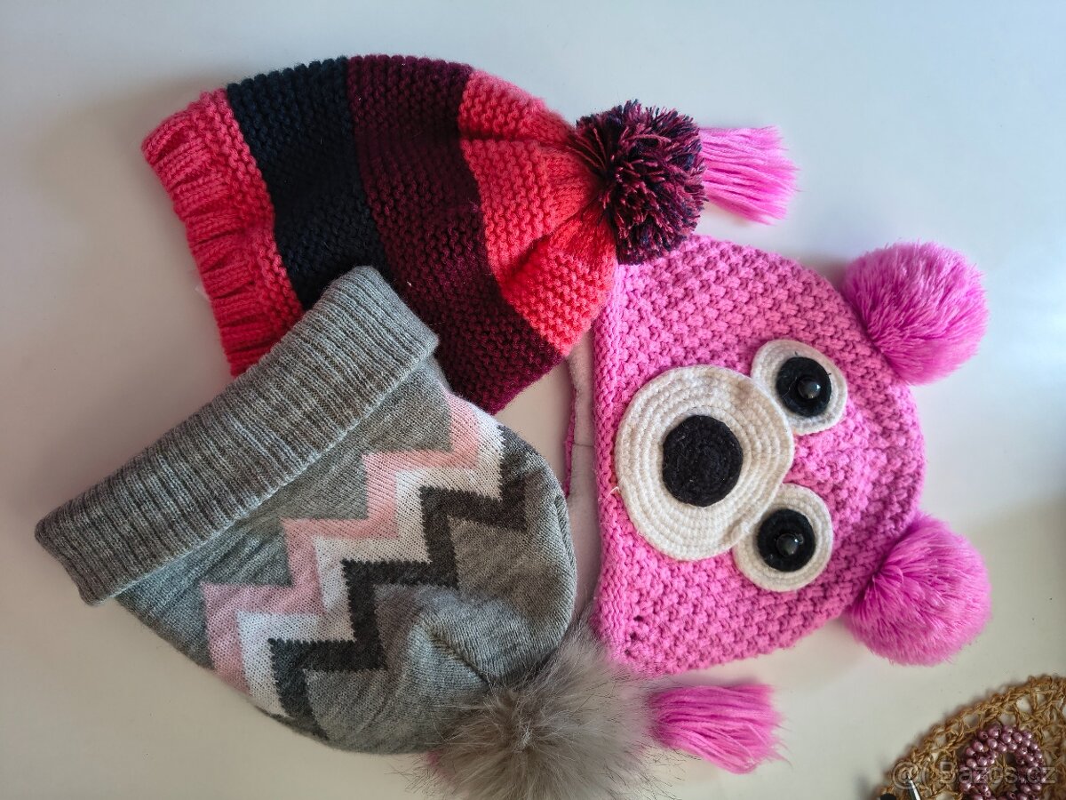 Zimní holčičí čepičky - 2