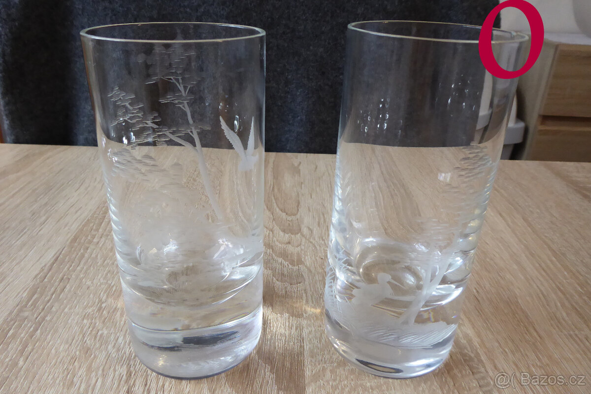 Sklenice Moser 6 kusů - 2