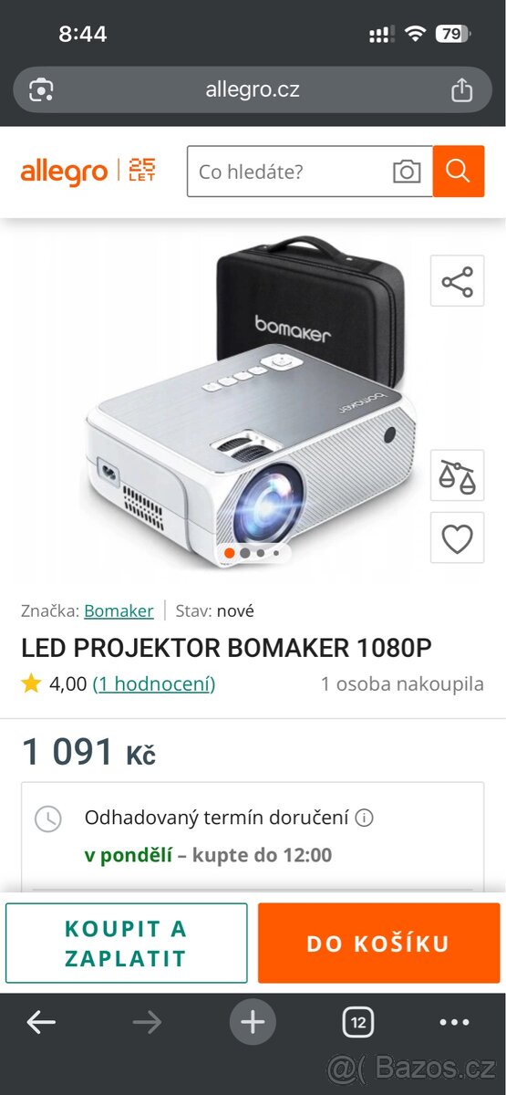 Projektor Bomaker 720p - 2