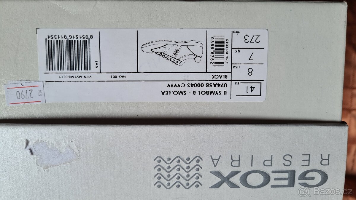 Geox černé kožené nové č.41 - 2