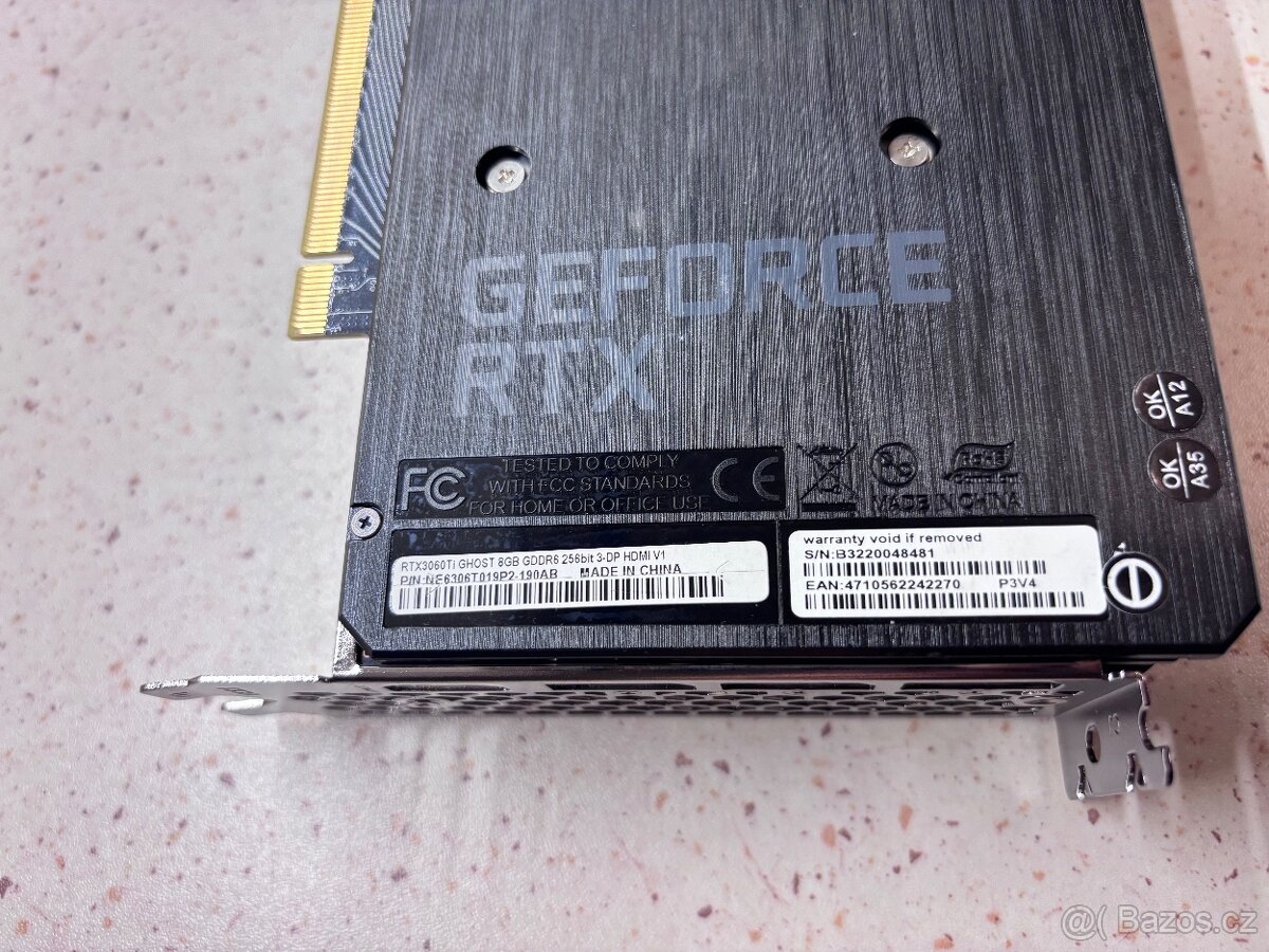 Gainward GeForce RTX 3060 Ti Ghost 8GB - top stav, záruka - 2
