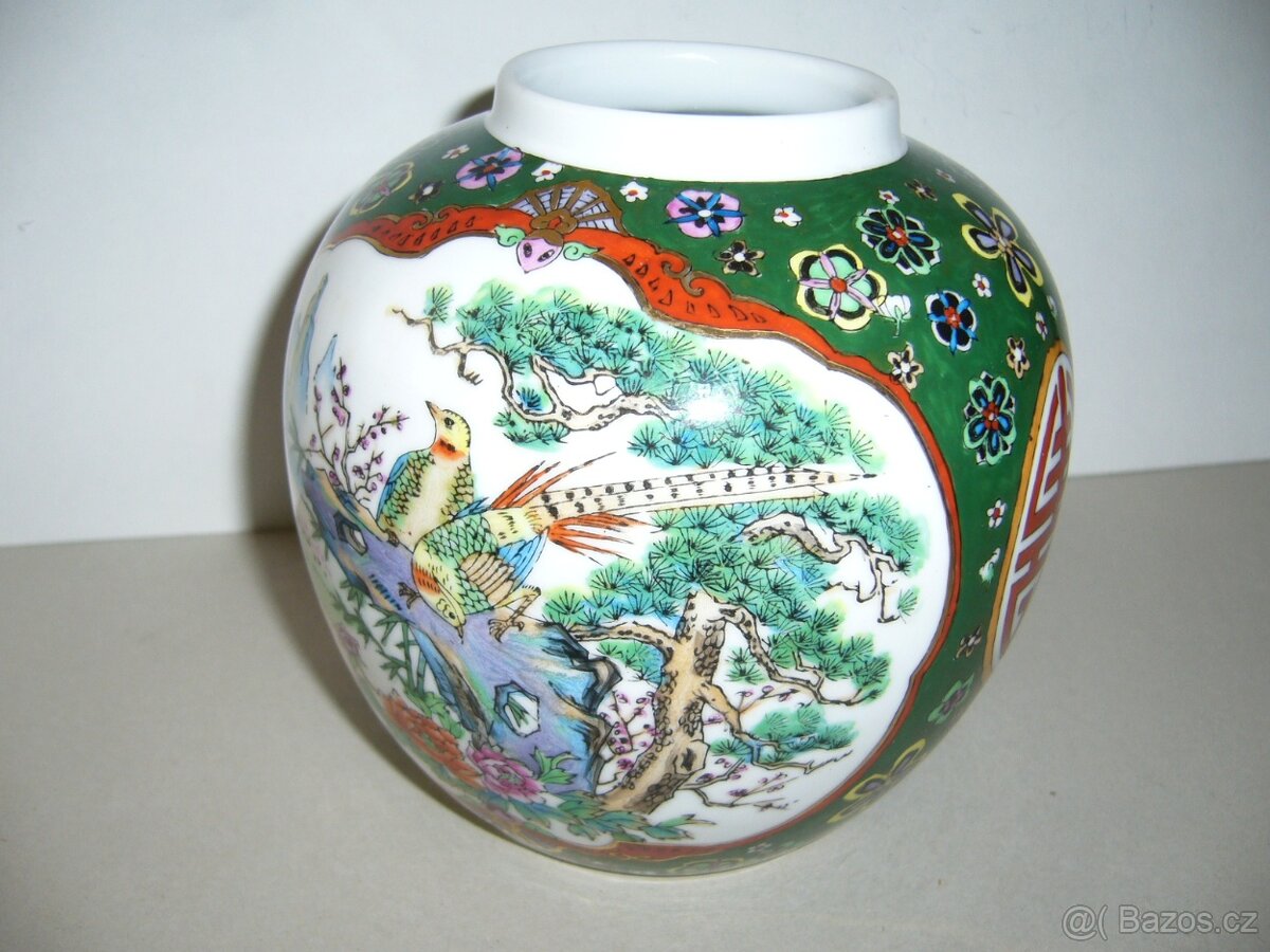 Čínská váza - flip top nádoba - 2