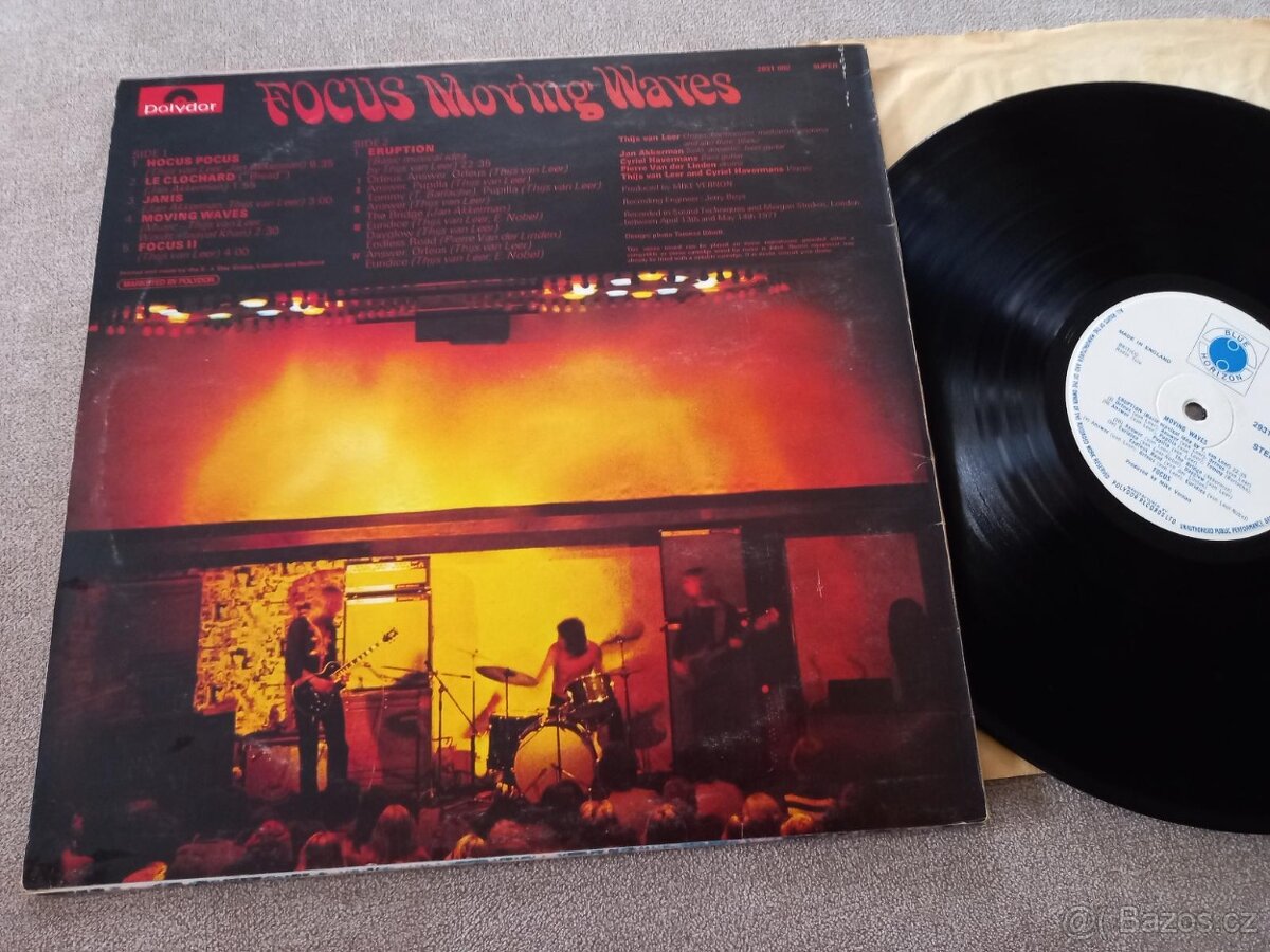 FOCUS „Moving Waves“ /Blue Horizon 1971/skvely prog rock, i - 2