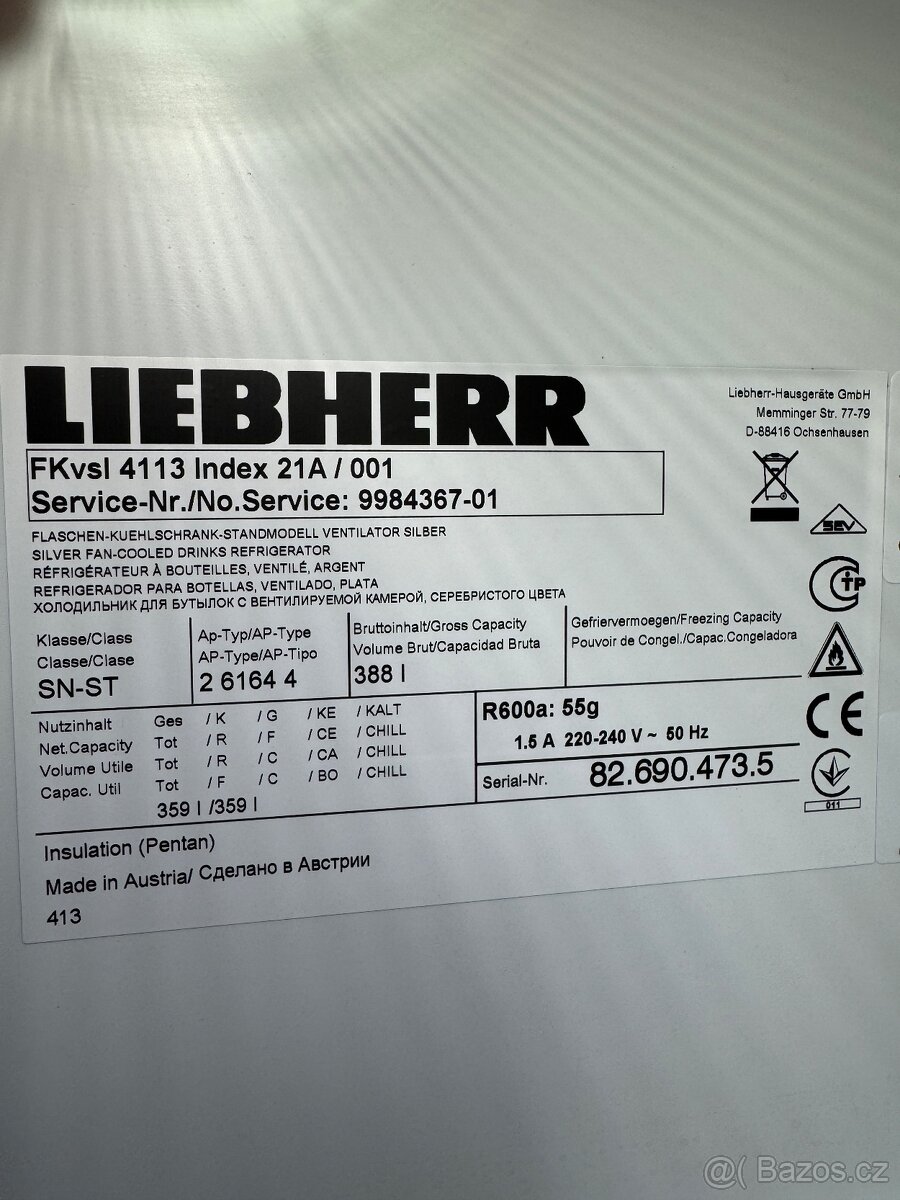 Liebherr chladící vitrína - 2