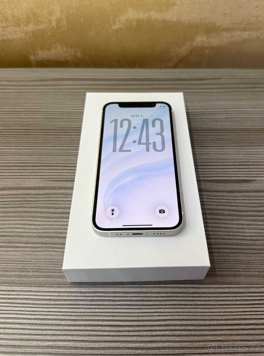Apple iPhone 12 mini 64GB bílá, baterie 100% - 2