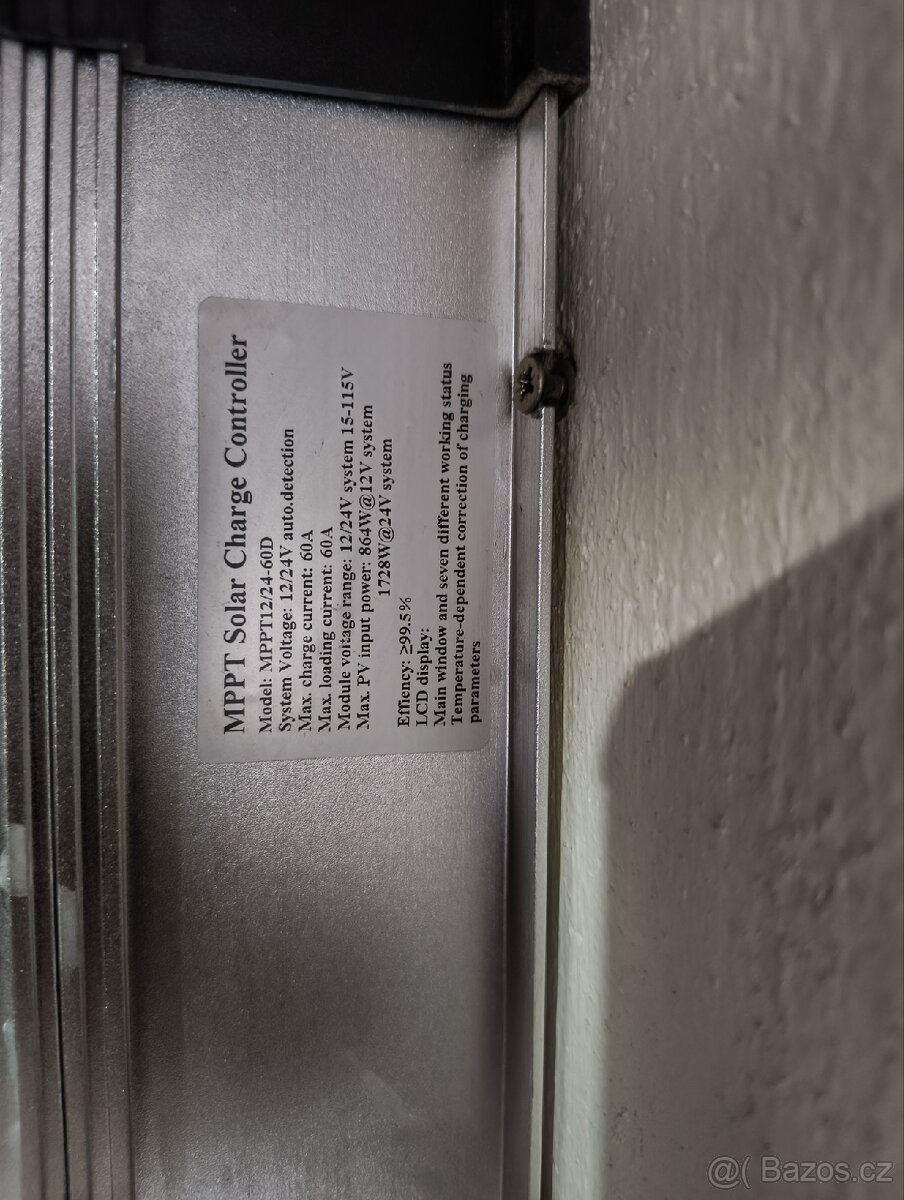 Solární regulátor 12/24v až 1,2kW - 2