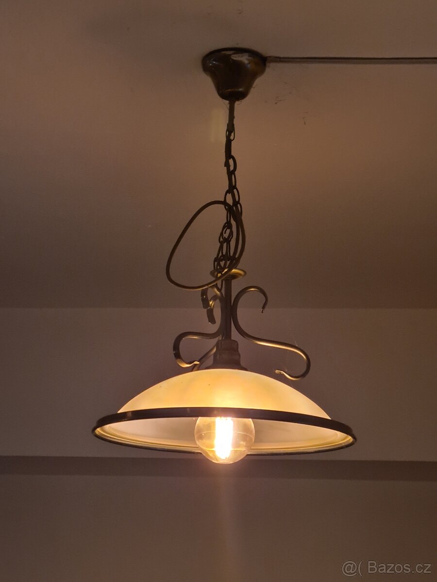 Retro mosazné lustry - 2