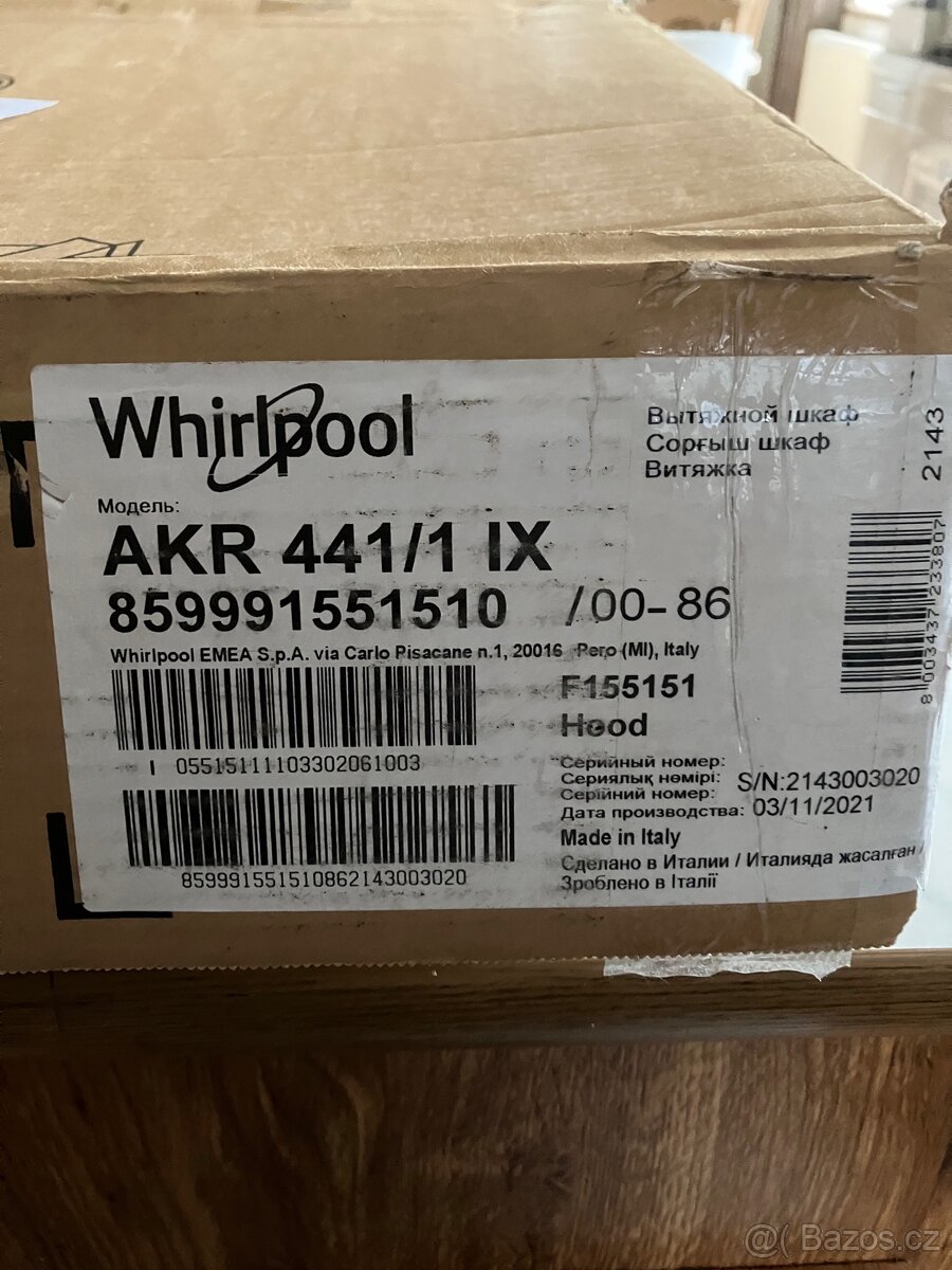 Digestoř, odsavač par Whirlpool 441 - 2