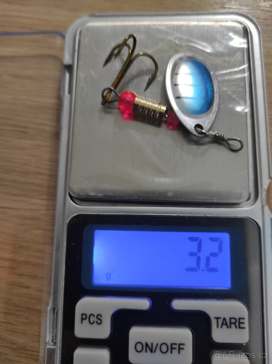 Rotační třpytky na ryby 10 ks. 3,2g. - 2