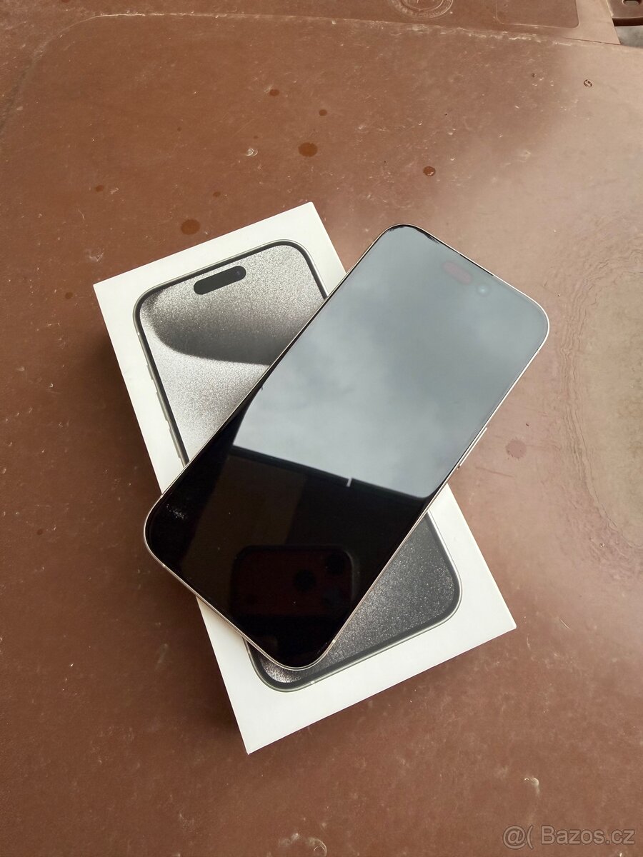 iPhone 15 PRO 128GB White titanium, Bílý titan - 2