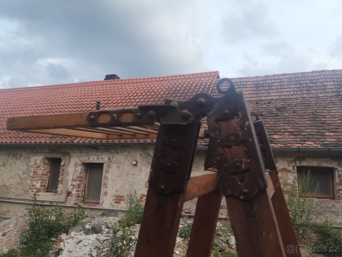 Starožitné více účelové štafle - 2