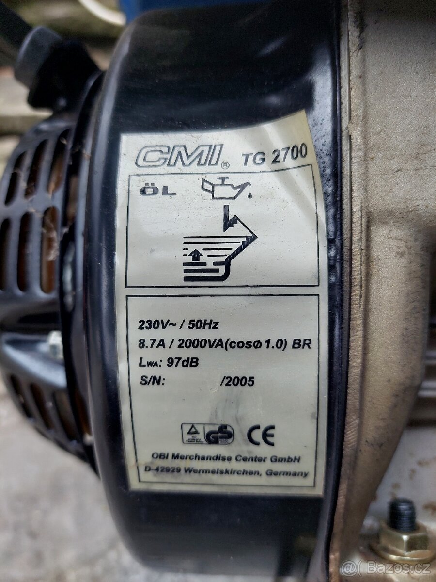 Elektrocentrála CMI TG 2700 - 2