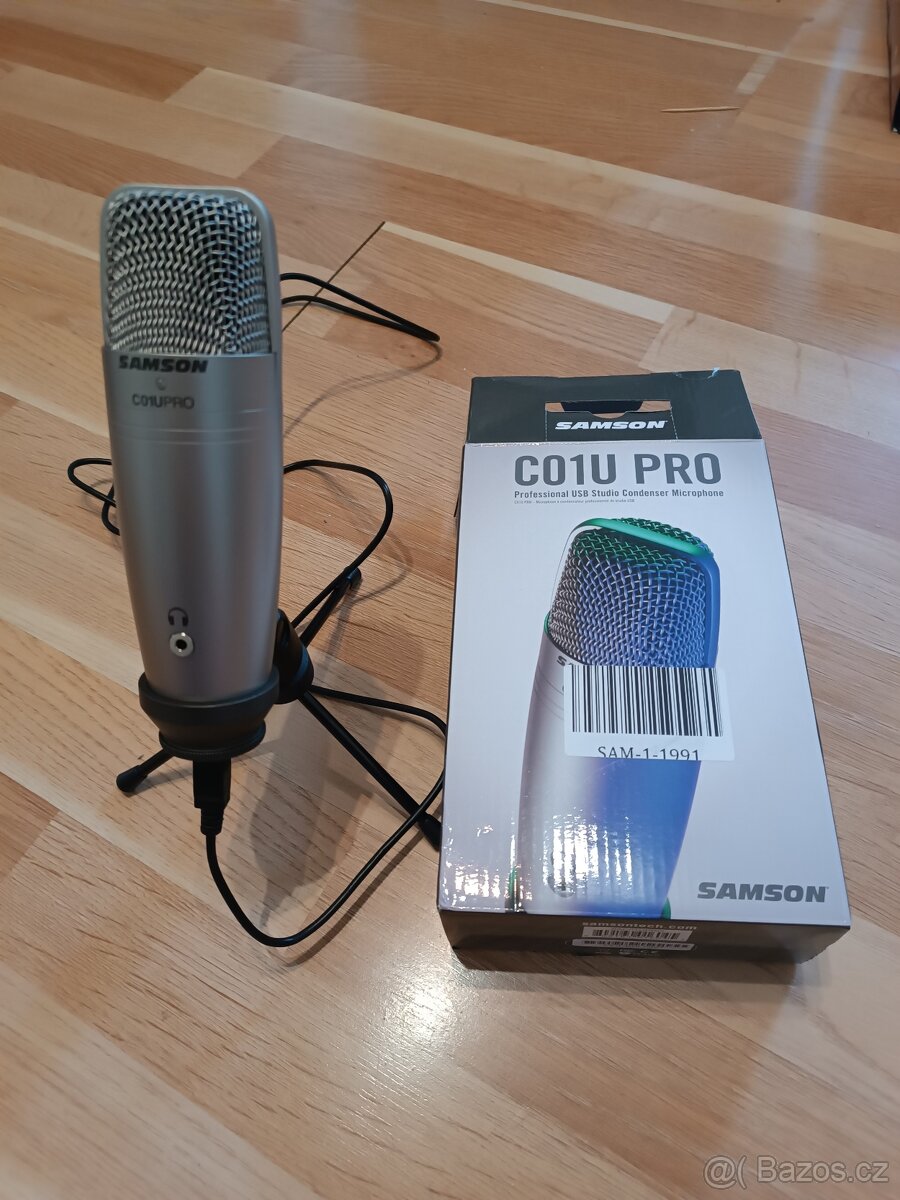 Prodám studiový USB mikrofon Samson C01U Pro - 2