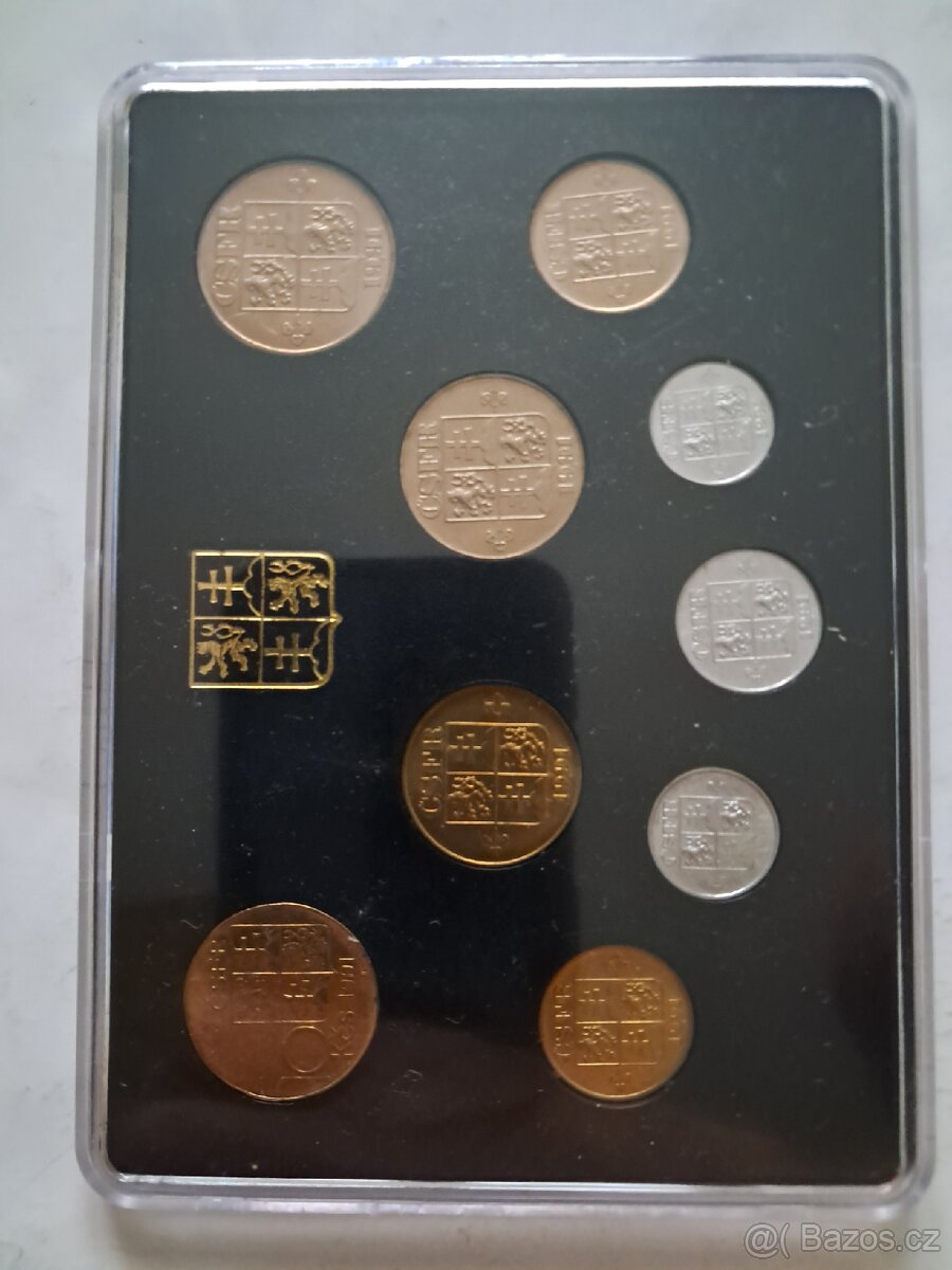 Sada ceskoslovenskych minci 1991 - 2