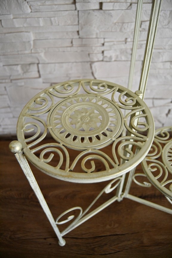 Kovový stojan na květiny 3místný - 2