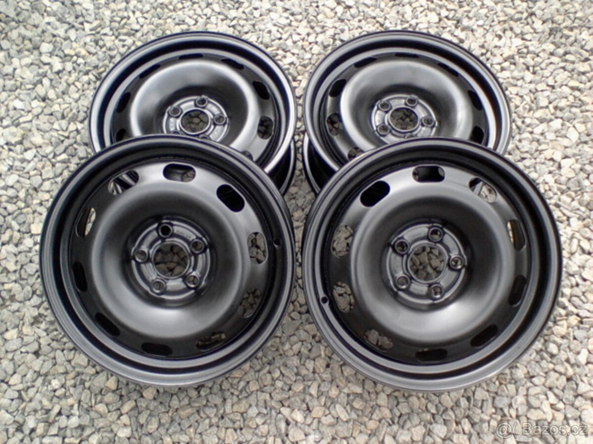 15 plechové disky Škoda Rapid,Fabia III,Octavia I,VW Polo - 2