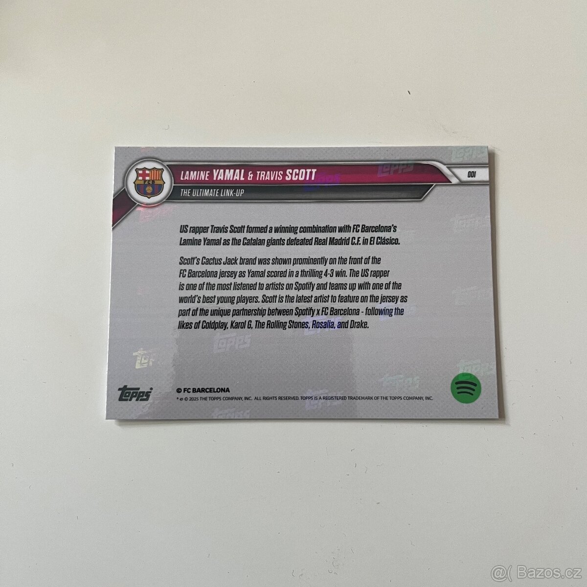 Topps Now Lamine Yamal & Travis Scott - 2