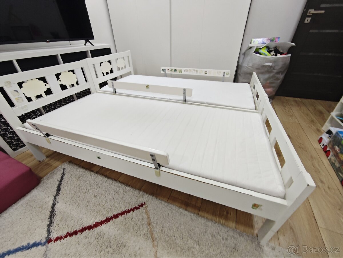 2x dětská postel včetně matrace a roštů IKEA - 2