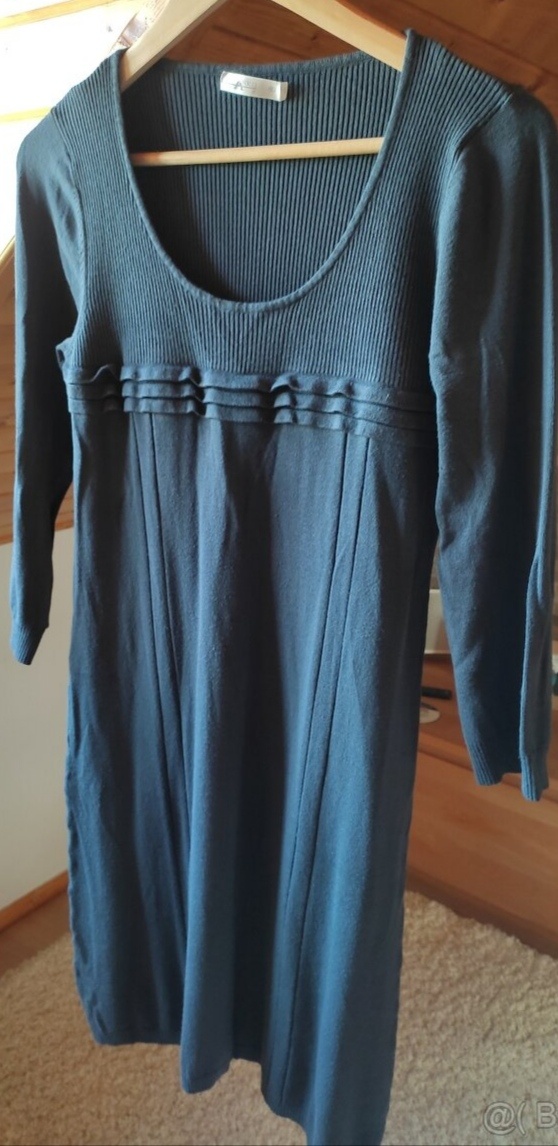 Dámské úpletové šedé šaty - 2