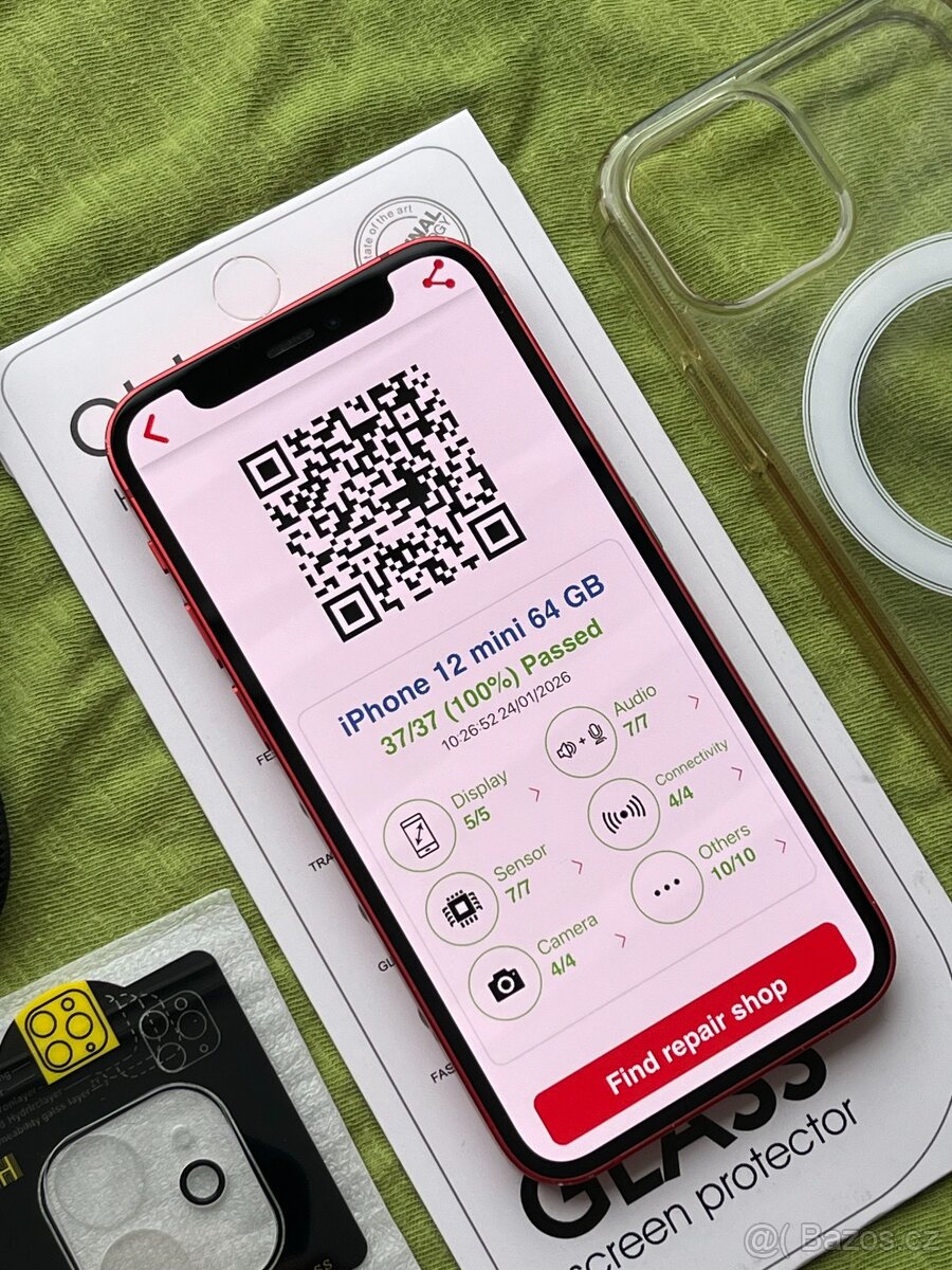 🍏 Apple Iphone 12 Mini 64GB RED 🍎 100% baterie 🔋 - 2