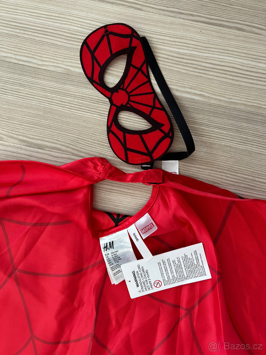 Kostým SPIDERMAN H&M, v. 122-140 NOVÝ - 2