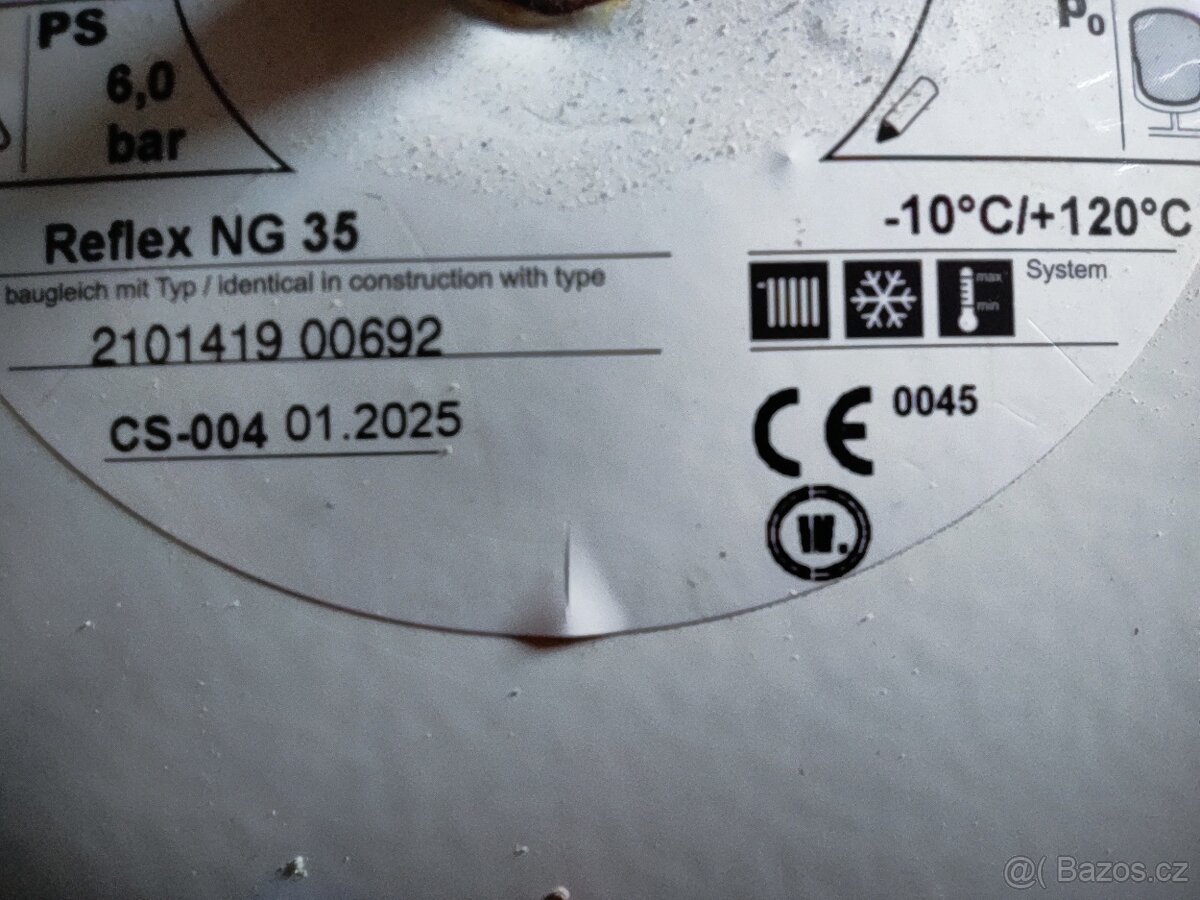 Expanzní nádoba pro topení 35l - 2