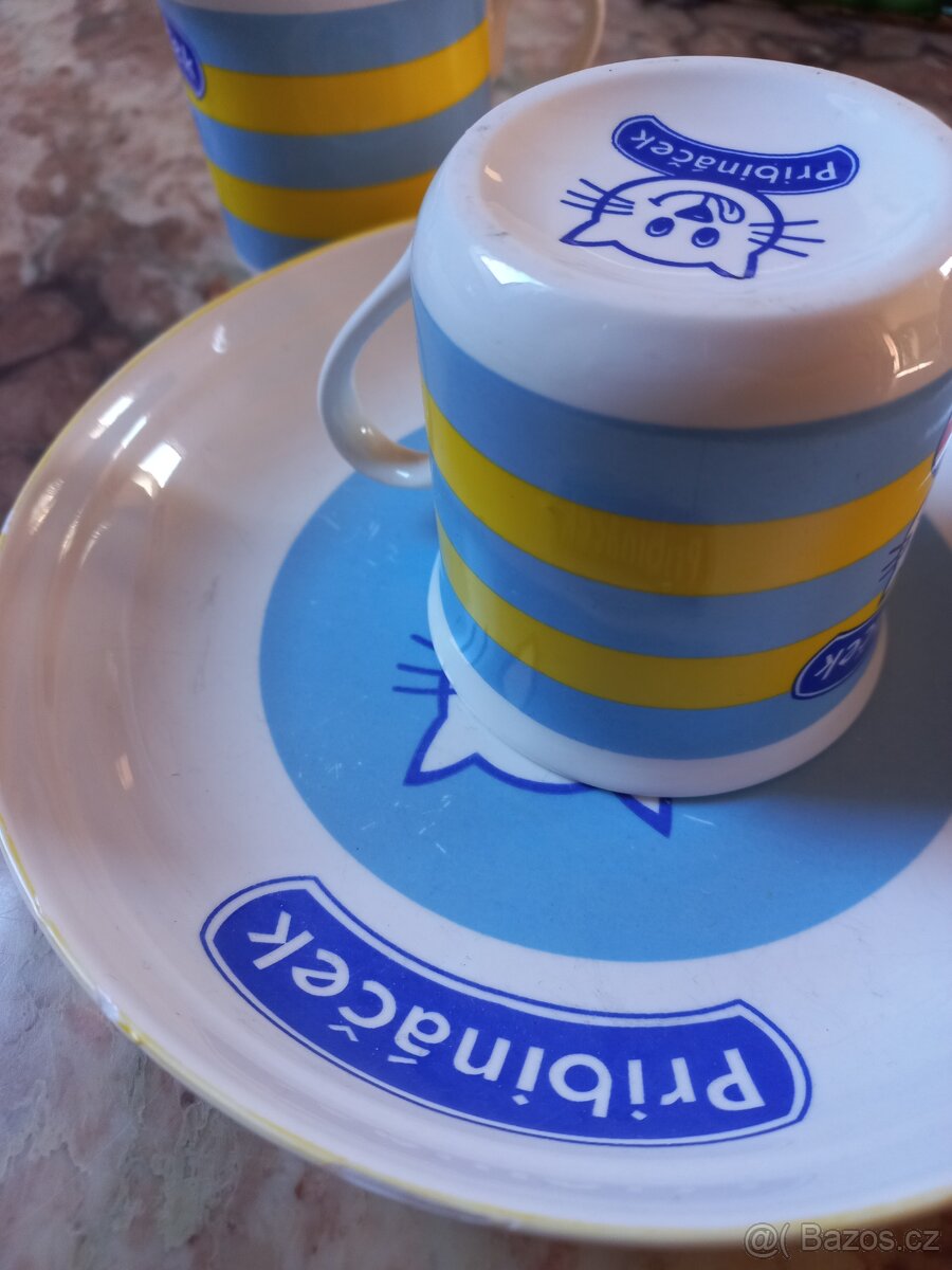 Dětské hrnečky a talířek pribináček - 2