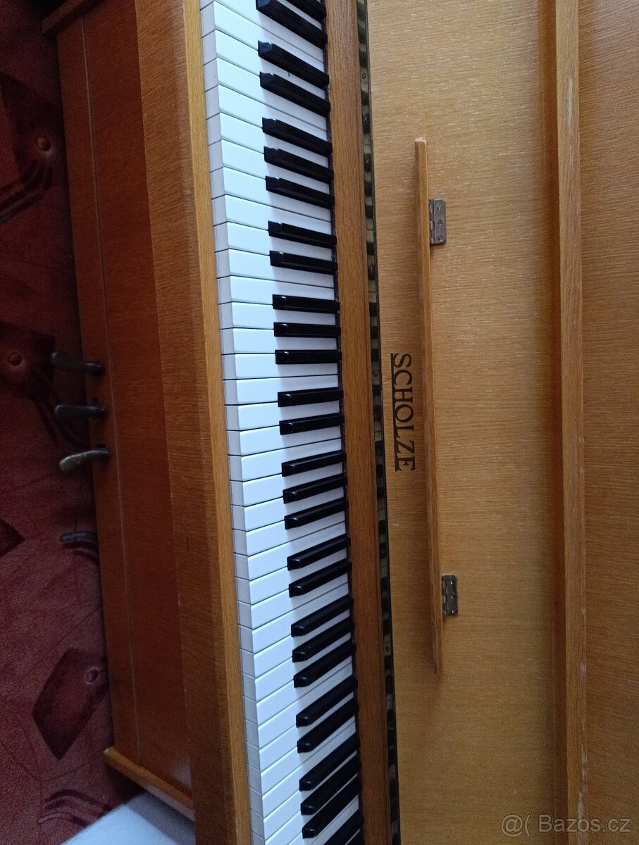 Pianino Scholze - Petrof - starší, dobrý stav - 2