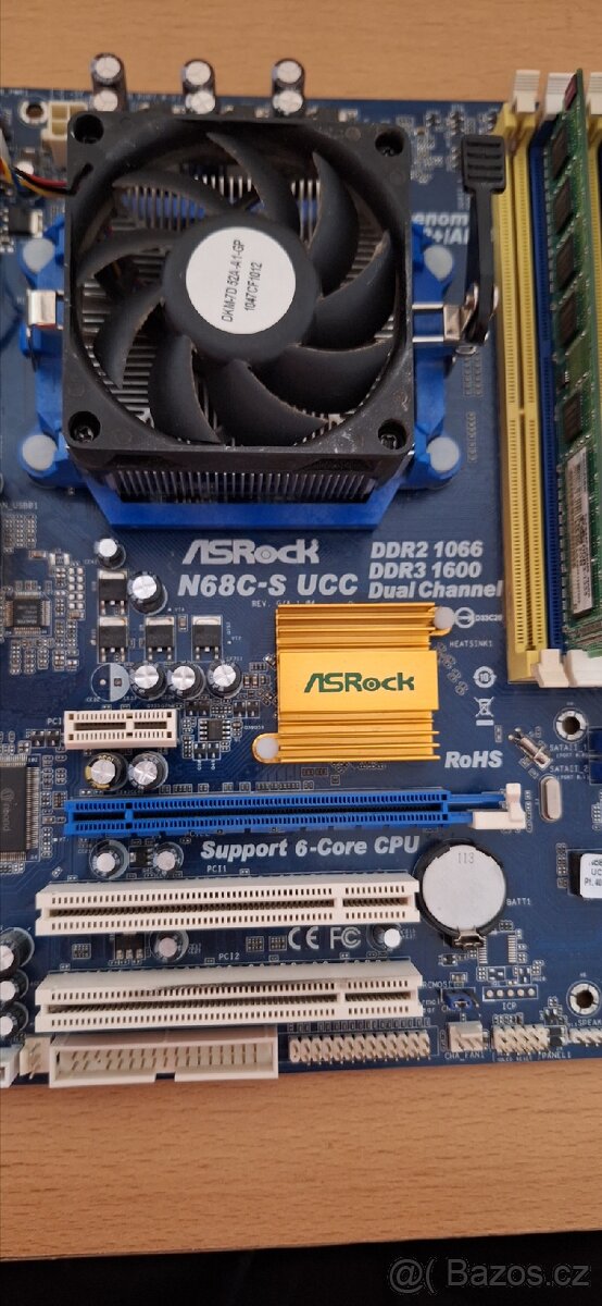 Set zakladni deska procesor 4jadro AM3 a ram 4gb - 2