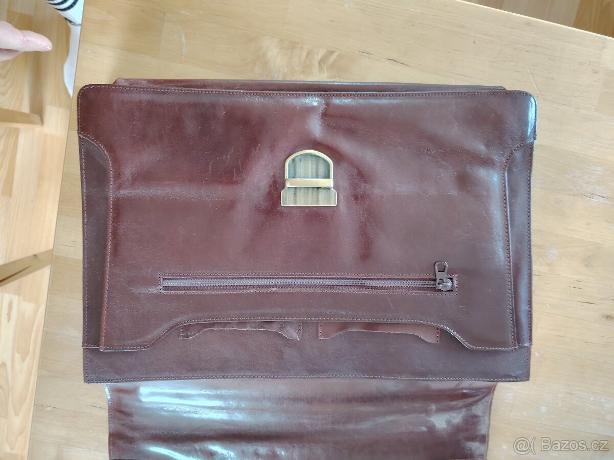 Hnědý pánský kufřík/spisovka – nový - 2