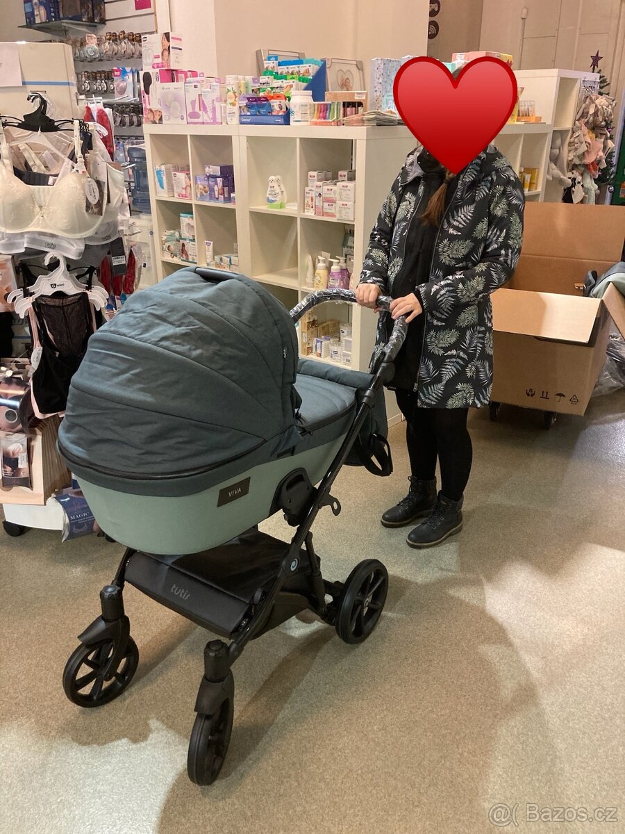 Tutis Kočárek Viva4 2v1 Sage - 2