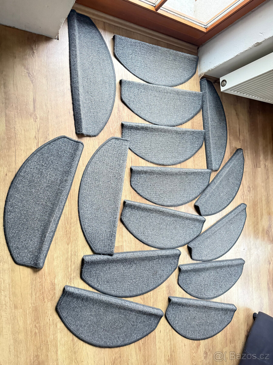 Kobercové nášlapy na schody 15ks - 2