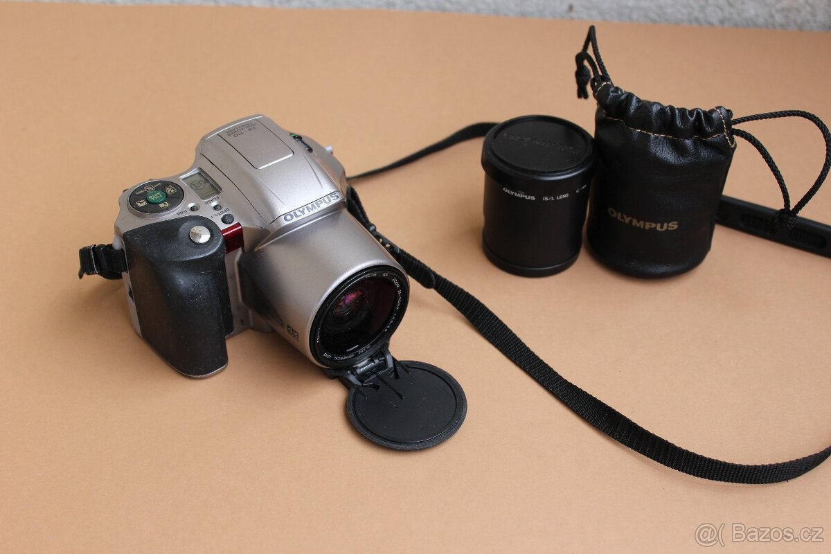 Prodám zrcadlovku Olympus iS-200 + objektiv 52mm - 2