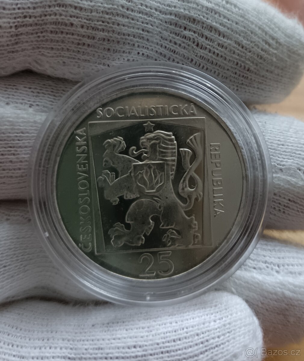 AG pamětní 25kčs 1970 Proof provedení Slovenskéivadlo v Brat - 2