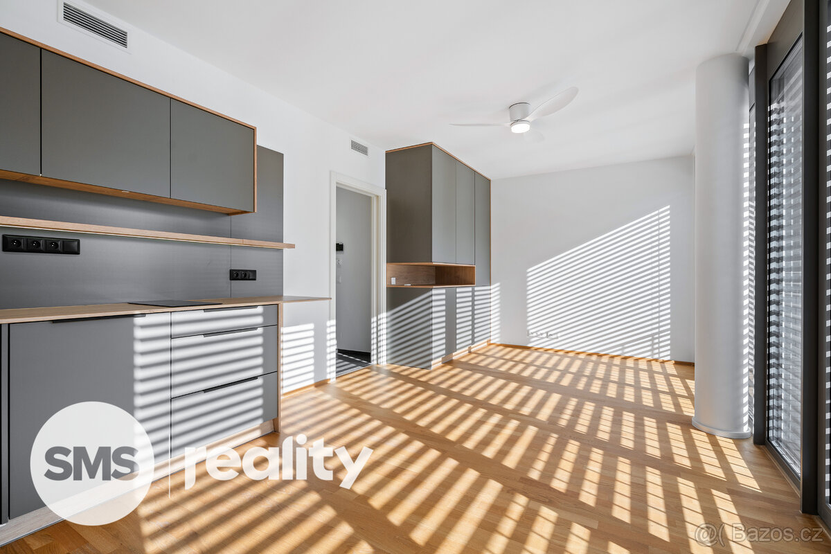 Pronájem moderního bytu 1+kk, 32 m² + balkon – Nové Lauby, O - 2